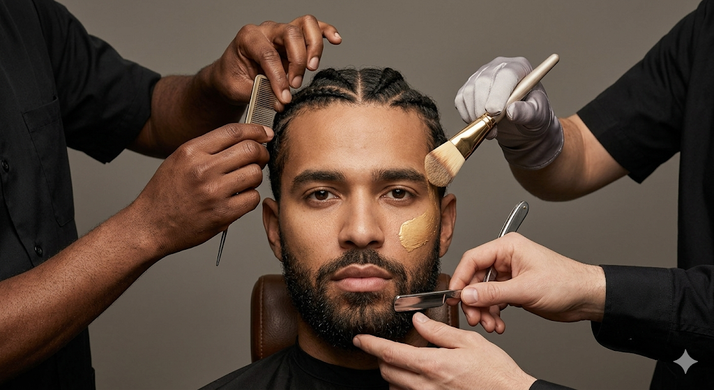 Premium Hair and Beard Service class=